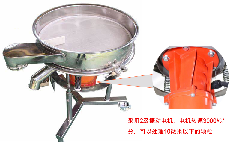 高頻篩特點：框體加高可防止?jié){液往外飛濺；加擋料板可加快排料，提高篩分效率