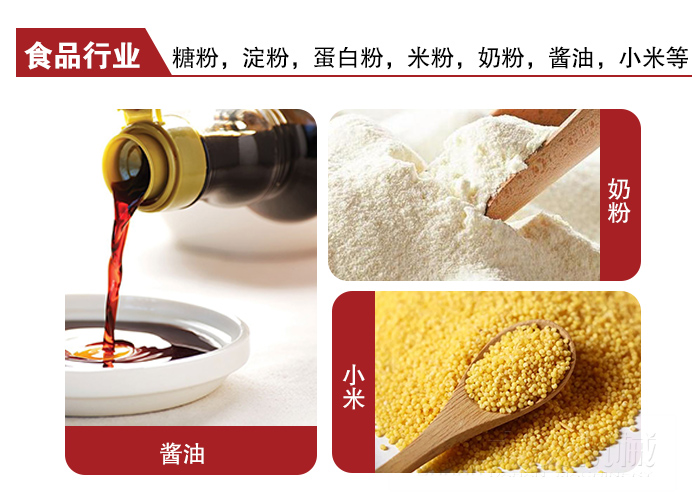 全不銹鋼食品振動篩可用于糖粉，小米，淀粉，蛋白粉，米粉，奶粉，醬油等物料